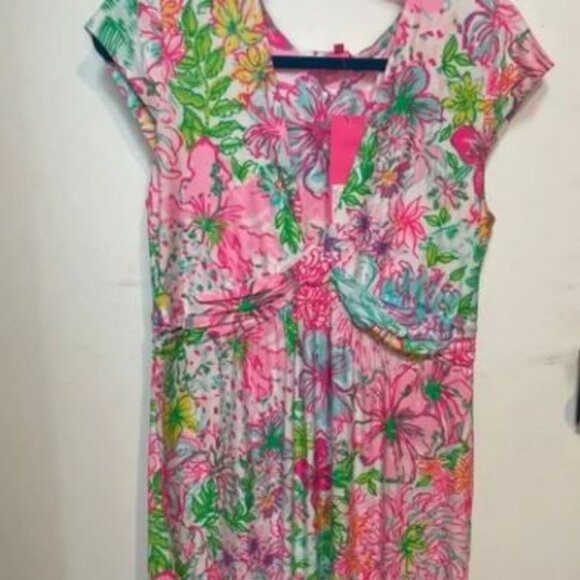 NWT Lilly Pulitzer Breanna maxi dress in Multi Paradise Found size large - Picture 2 of 2